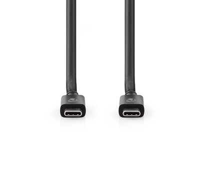 Nedis USB-C naar USB-C kabel USB4 Gen3 40Gbps 1m CCGB66040BK10