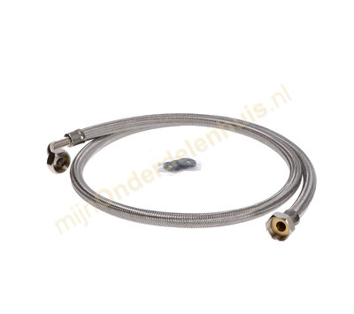 Universele RVS warmwater toevoerslang 1,5m 3/4-3/4