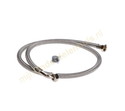 Universele RVS warmwater toevoerslang 1,5m 3/4-3/4