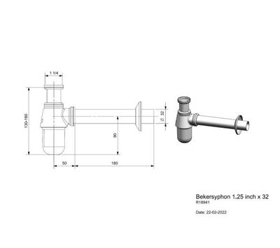 Viega afvoerset voor spoelbak R18941 100674