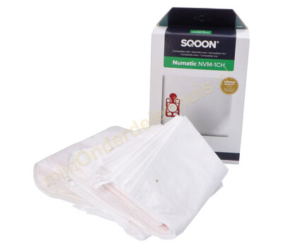 SQOON stofzuigerzakken voor Numatic NVM-1CH 604015