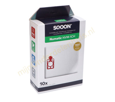 SQOON stofzuigerzakken voor Numatic NVM-1CH 604015