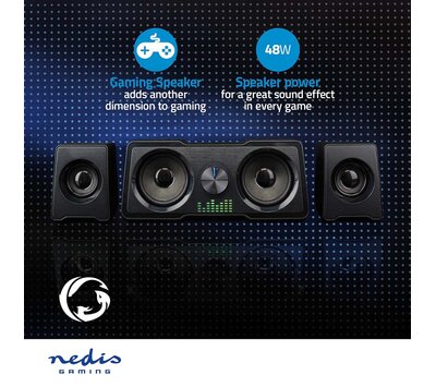 Nedis gaming speaker USB gevoed GSPR21022BK
