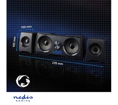 Nedis gaming speaker USB gevoed GSPR21022BK