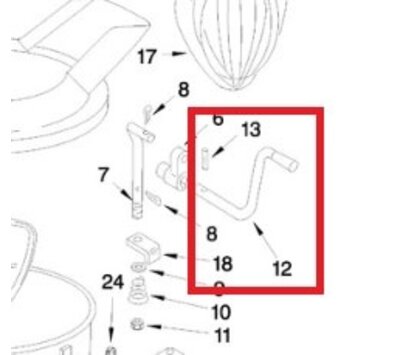 KitchenAid hendel van keukenmachine W11812045