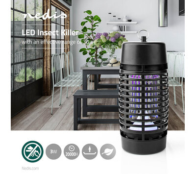 Nedis elektrische vliegenlamp met LED INKI112CBK4