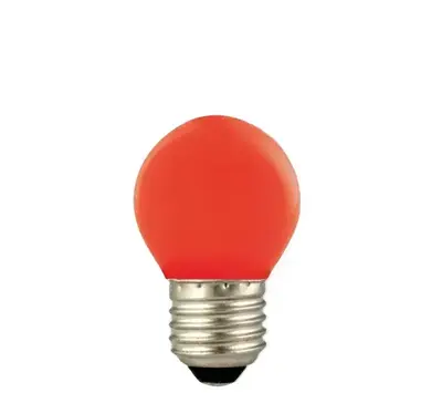 Led PartyLight rood 1watt E27 fitting 63301
