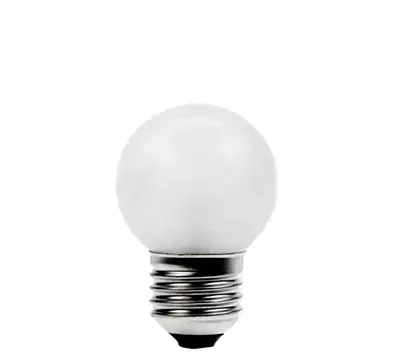Led PartyLight wit 1watt E27 fitting 63342