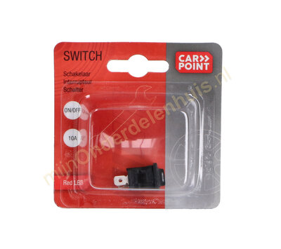 Inbouw schakelaar on/off 12V 10A zwart 0810685