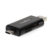 Nedis Nedis dubbele kaartlezer USB-C/ USB-A CRDRU3110BK