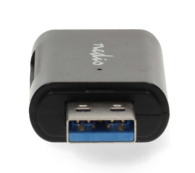 Nedis dubbele kaartlezer USB-C/ USB-A CRDRU3110BK