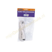 VB VB Euro verlengsnoer plat 2m wit 61088
