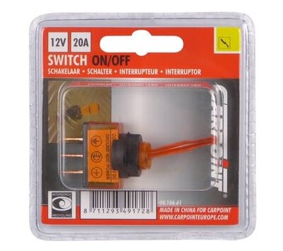 Carpoint schakelaar aan/uit oranje 0810661