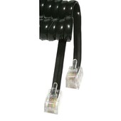 COM Hoornsnoer spiraal RJ10 4.5m zwart