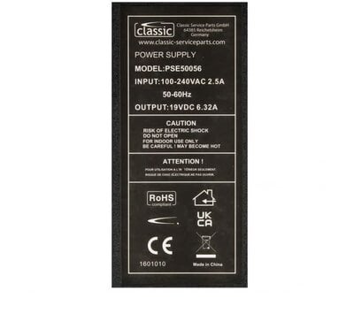 Laptopadapter 19V 6.3A 120W 5.5x2.5mm