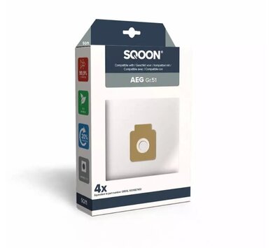 SQOON stofzuigerzakken voor AEG Gr.51 9001667402 SQ11