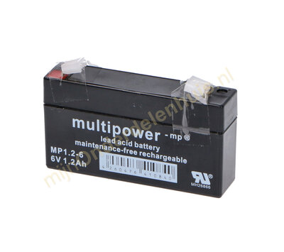 Universele loodaccu 6V 1,2Ah MP126