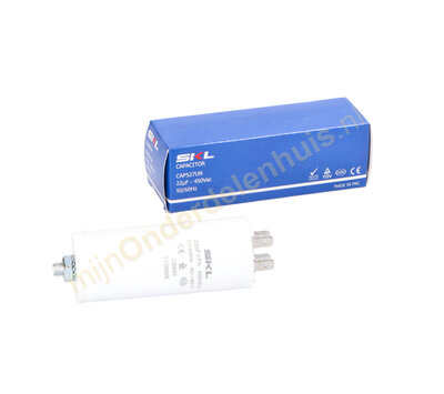 SKL condensator 22uF-450V met AMP-aansluiting