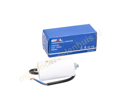 SKL condensator 14uF-450V met kabel