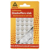 Deltafix Deltafix zelfklevende glasbuffers transparant Ø10x1,8 717