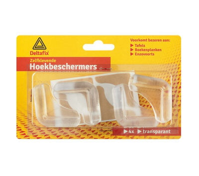 Deltafix hoekbeschermer zelfklevend transparant 4st. 601