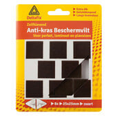 Deltafix Deltafix anti-kras beschermvilt zwart 25x25mm 619