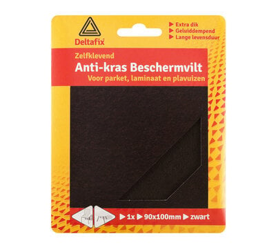 Deltafix anti-kras beschermvilt zwart 90x100 720