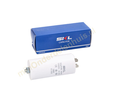 SKL condensator 50uF-450V met AMP-aansluiting
