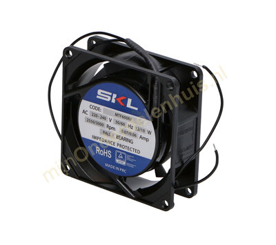 SKL ventilator voor koeling 80x80x25mm 12W 240V 3000rpm