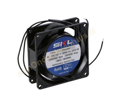 SKL ventilator voor koeling 80x80x25mm 12W 240V 3000rpm