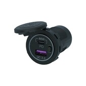 Carpoint Carpoint inbouw aansluiting USB-A/USB-C 65W snellader
