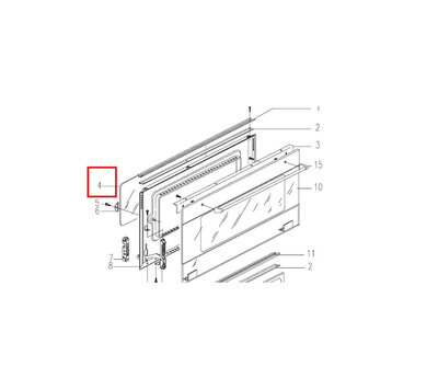 Boretti deurruit van fornuis A5048680