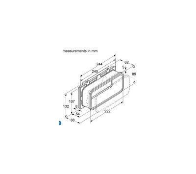Bosch koolstoffilters van afzuigkap 17007113