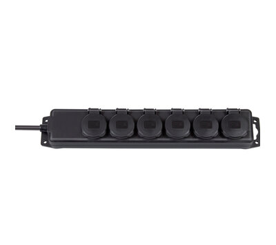 Brennenstuhl tafelcontactdoos 6-voudig zwart 1159970