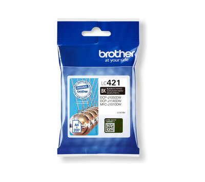 Originele Brother inktcartridge LC421BK zwart