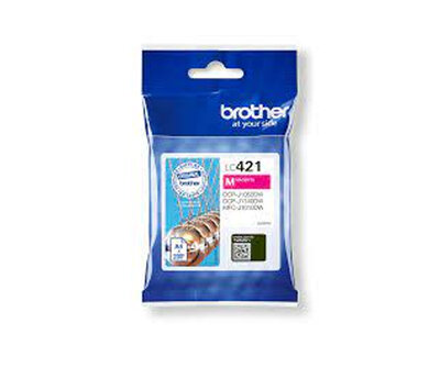 Originele Brother inktcartridge LC421M Rood