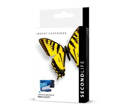 SecondLife inktcartridge voor Brother LC527C Cyan