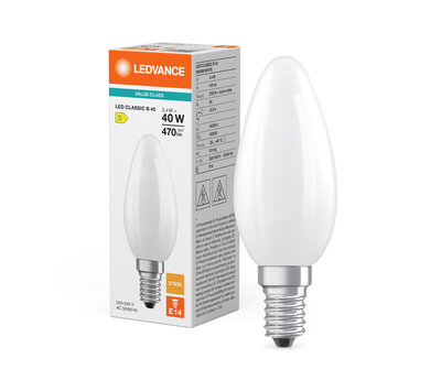 Ledvance LED kaarslamp Classic 3.4/40W/2700k E14 mat