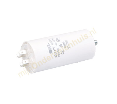 SKL condensator 40uF-450V met AMP-aansluiting