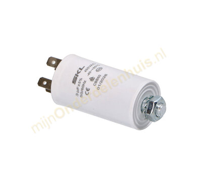 SKL condensator 3,0uF-450V met AMP-aansluiting