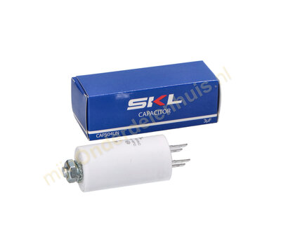 SKL condensator 3,0uF-450V met AMP-aansluiting