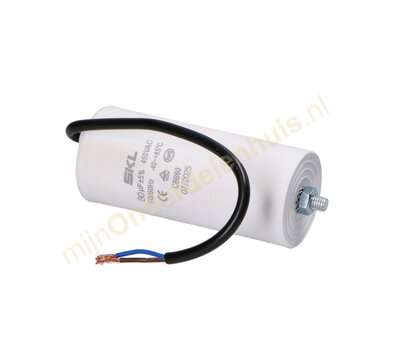 SKL condensator 80uF-450V met kabel