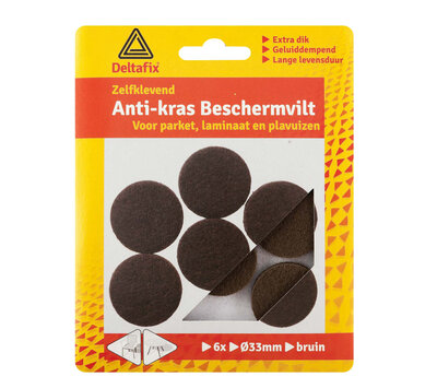 Deltafix anti-kras beschermvilt bruin 728