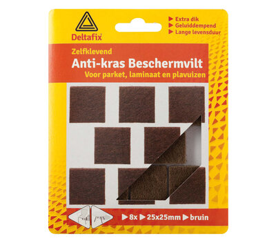 Deltafix anti-kras beschermvilt bruin 729