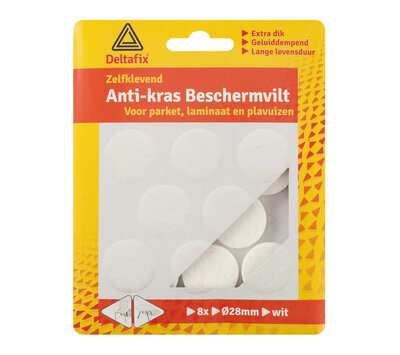 Deltafix anti-kras beschermvilt wit rond 732