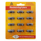 Deltafix Deltafix meubel viltglijders spijker 28mm bruin 4627