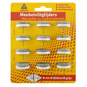 Deltafix Deltafix meubel viltglijders spijker 28mm grijs 4642