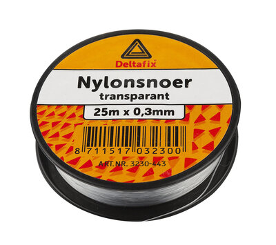 Deltafix nylon koord transparant 25m 3230