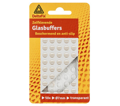 Deltafix zelfklevende glasbuffers transparant  718