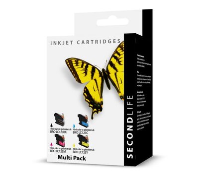 SecondLife inktcartridges voor Brother LC123 Multipack XL LC123VALBPDR